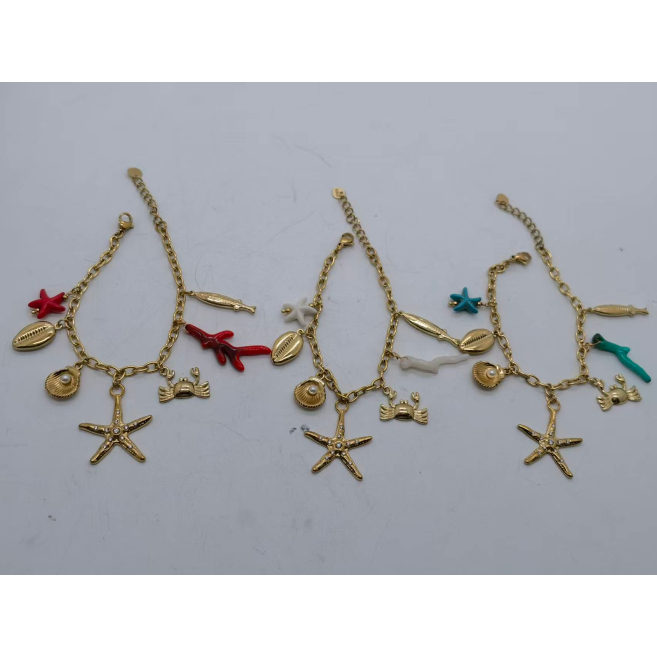 Pulsera Y00962 Rojo Acero Inoxidable
