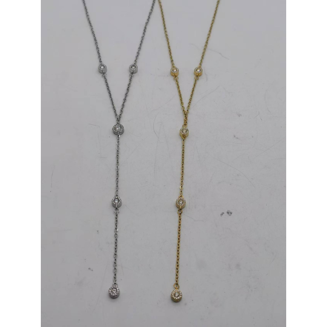 Collar Y00966 Plateado Acero Inoxidable