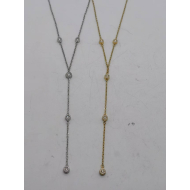 Collar Y00966 Plateado Acero Inoxidable