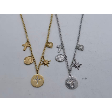 Collar Y00967 Dorado Acero Inoxidable