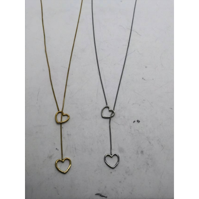 Collar Y00975 Plateado Acero Inoxidable