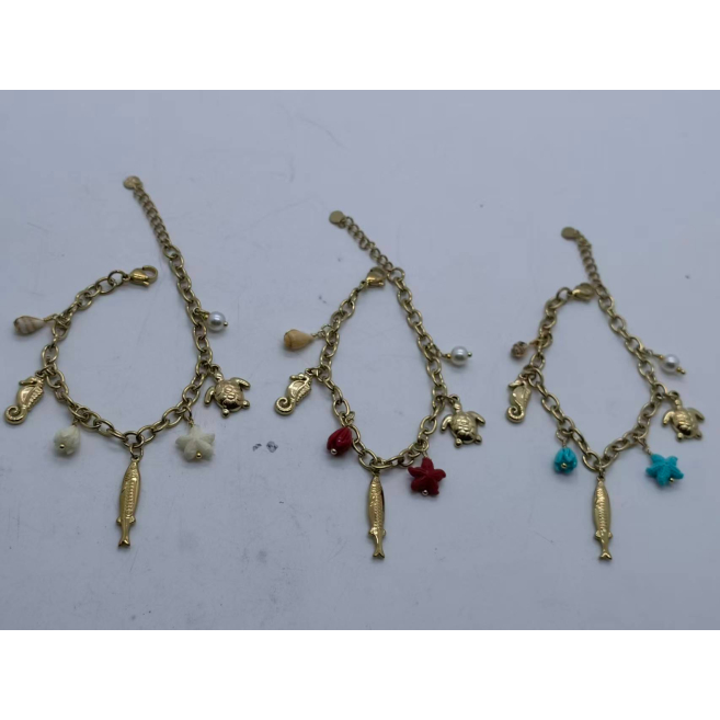 Pulsera Y00982 Rojo Acero Inoxidable