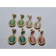 Aretes Y00896 Blanco Acero Inoxidable