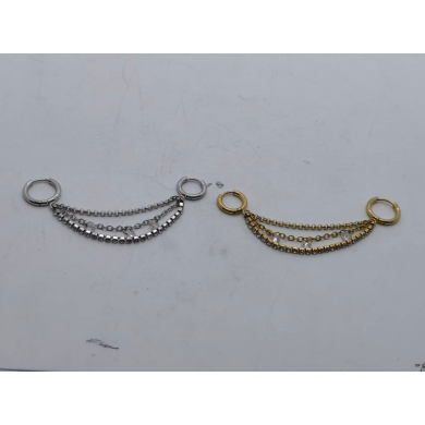 Aretes Y00877 Plateado Acero Inoxidable