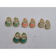 Aretes Y00849 Beig Acero Inoxidable