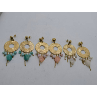Aretes Y00937 Beig Acero Inoxidable