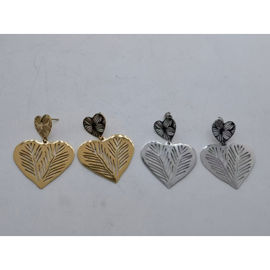 Aretes Y00870 Plateado Acero Inoxidable