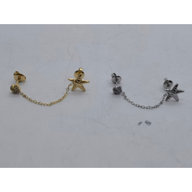 Aretes Y00852 Plateado Acero Inoxidable