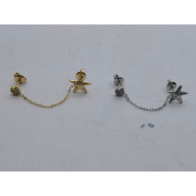 Aretes Y00852 Plateado Acero Inoxidable