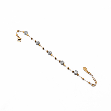 PULSERA ZO13329B BICOLOR Acero Inoxidable