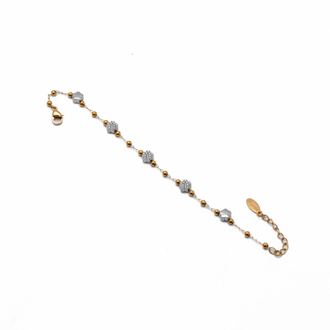 PULSERA ZO13329B BICOLOR Acero Inoxidable 2B44