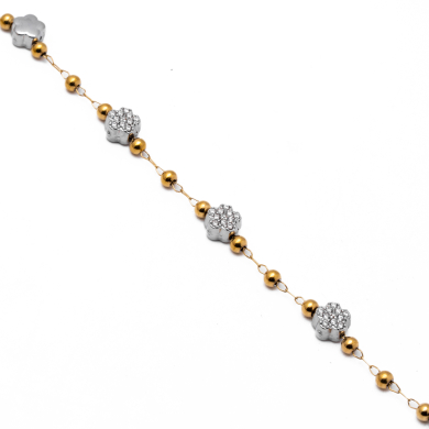 PULSERA ZO13329B BICOLOR Acero Inoxidable