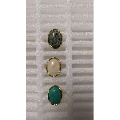 Anillo Y01001 Verde Acero Inoxidable