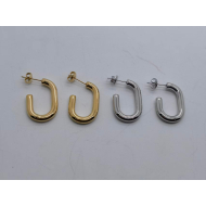 Aretes Y01003 Plateado Acero Inoxidable
