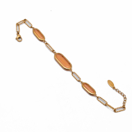 PULSERA ZO13502B DORADO+NARANJA Acero Inoxidable 2B39 2B39
