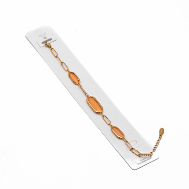 PULSERA ZO13502B DORADO+NARANJA Acero Inoxidable