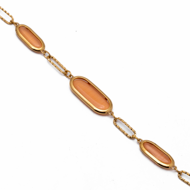 PULSERA ZO13502B DORADO+NARANJA Acero Inoxidable