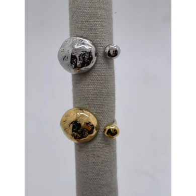 Anillo Y01012 Plateado Acero Inoxidable