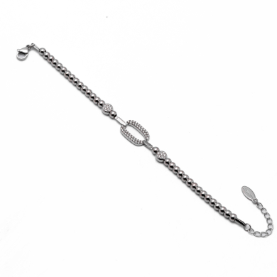 PULSERA ZO13333B PLATEADO Acero Inoxidable