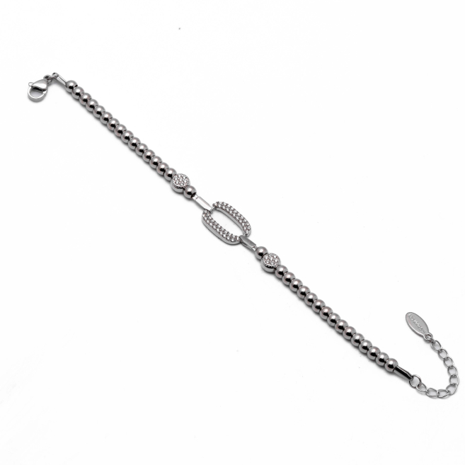 PULSERA ZO13333B PLATEADO Acero Inoxidable 2B47