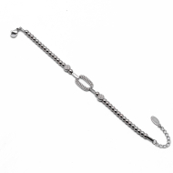 PULSERA ZO13333B PLATEADO Acero Inoxidable 2B47
