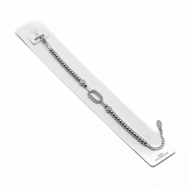 PULSERA ZO13333B PLATEADO Acero Inoxidable 2B47