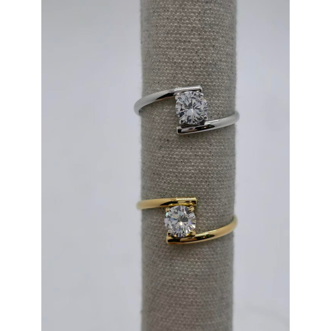 Anillo Y01021 Dorado Acero Inoxidable