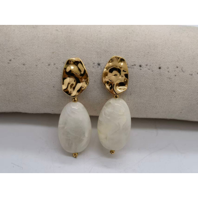Aretes Y01028 Dorado Acero Inoxidable