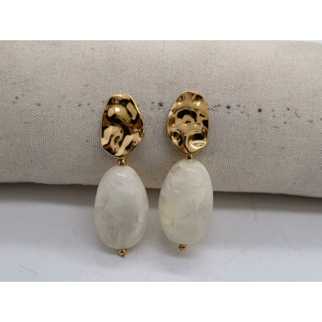 Aretes Y01028 Dorado Acero Inoxidable