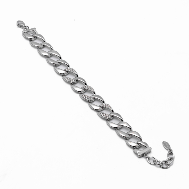 PULSERA ZO12878B PLATEADO Acero Inoxidable