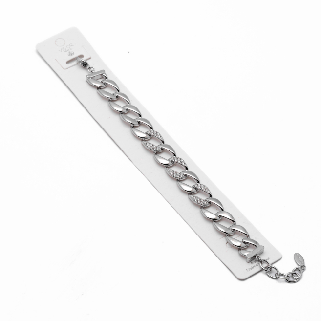 PULSERA ZO12878B PLATEADO Acero Inoxidable 2B37