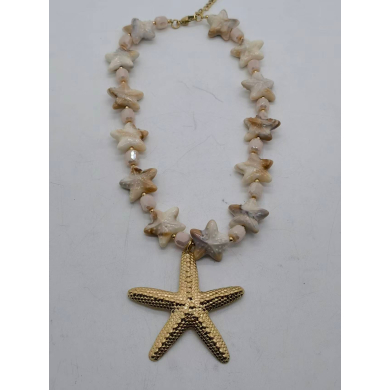 Collar Y01033 Dorado Acero Inoxidable