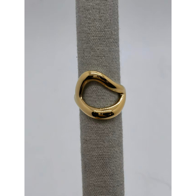 Anillo Y01034 Dorado Acero Inoxidable