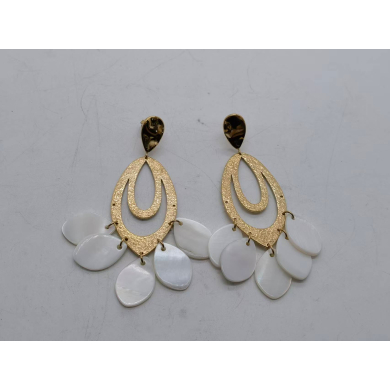 Aretes Y01035 Dorado Acero Inoxidable