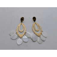 Aretes Y01035 Dorado Acero Inoxidable
