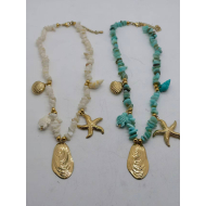 Collar Y01041 Azul Acero Inoxidable