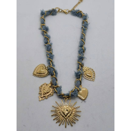 Collar Y01047 Dorado Acero Inoxidable