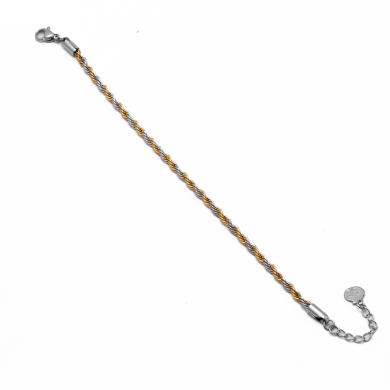 PULSERA ZO12341B BICOLOR Acero Inoxidable