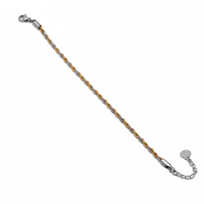 PULSERA ZO12341B BICOLOR Acero Inoxidable 2B27