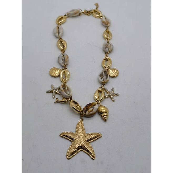 Collar Y01048 Dorado Acero Inoxidable