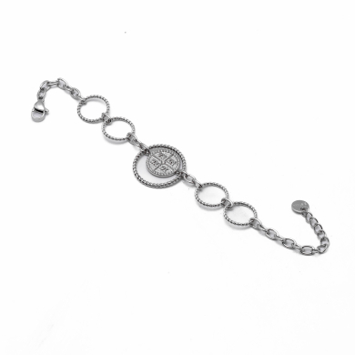 PULSERA ZO13864B PLATEADO Acero Inoxidable