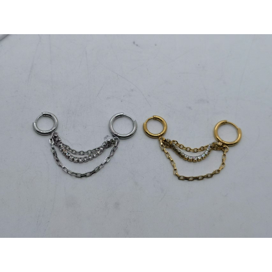 Aretes Y01053 Dorado Acero Inoxidable