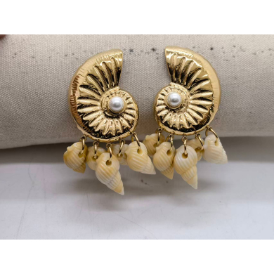 Aretes Y01055 Dorado Acero Inoxidable