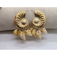 Aretes Y01055 Dorado Acero Inoxidable
