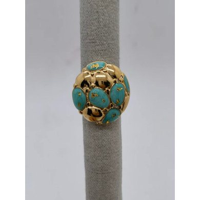Anillo Y01057 Azul Acero Inoxidable