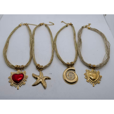 Collar Y01060 Estrella de mar Acero Inoxidable