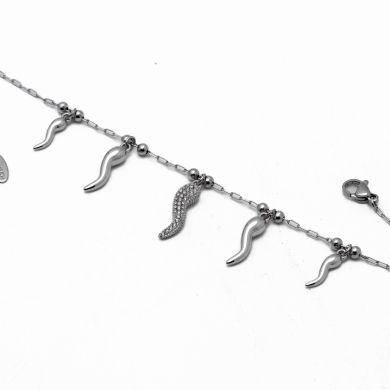 PULSERA ZO13334B PLATEADO Acero Inoxidable