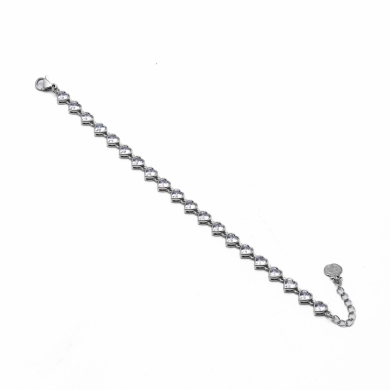 PULSERA ZO10589B PLATEADO Acero Inoxidable