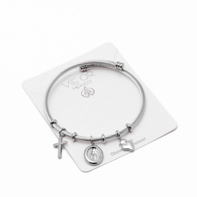 BRAZALETE ZO14421B390 PLATEADO Acero Inoxidable