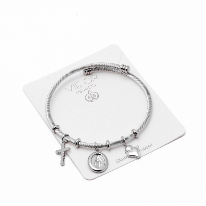 BRAZALETE ZO14421B390 PLATEADO Acero Inoxidable 2C17